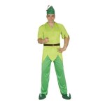 D�guisement - flying boy - chemise pantalon ceinture et chapeau - vert et multicolore
