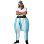 Dguisement homme gros gaulois bleu