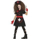 Dguisement infirmire vintage zombie noir fille