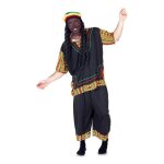 D�guisement - euro carnavales - jama�cain rasta - chemise pantalon casquette - noir - adulte