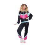 Dguisement jogging rtro noir femme
