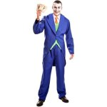 Dguisement joker homme - batman - veste pantalon jabot et noeud - bleu multicolore