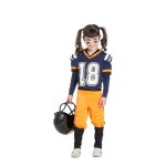 Déguisement de joueuse de rugby pour fille - disfrazzes - t - shirt avec épaulettes - bleu - enfant - ... Déguisement de joueuse de rugby pour fille - disfrazzes - t - shirt avec épaulettes - bleu - enfant - ...