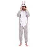 D�guisement - lapin gris - adulte - noir - confortable - amusant
