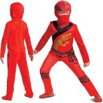 Dguisement lego ninjago pour enfants kai - rouge - disguise - taille 109 - 126 cm - 4 - 6 ans