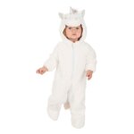 D�guisement - d�guisement licorne crini�re arc - en - ciel b�b� - 12 - 24 mois - blanc - fermeture �clair ...