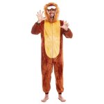 D�guisement - lion � capuche - adulte - noir - confortable et original