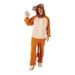 D�guisement lion - rubies - combinaison avec queue et t�te - multicolore - adulte - homme