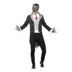Dguisement de loup froce pour homme - smiffys - halloween / carnaval - veste chemise masque et gants ...