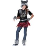 D�guisement loup pour fille - premium - 12 - 14 ans (147 - 155 cm)