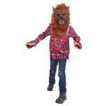 Dguisement loup - garou enfant - marque - rouge - 7 ans - chemise  carreaux et masque de loup - garou ...