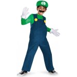 Dguisement luigi deluxe enfant - mario - garon - orange - noir