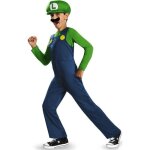 Dguisement luigi enfant - mario - combinaison moustache casquette - noir multicolore - garon