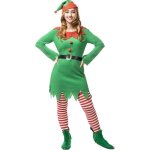 Dguisement lutin noel femme - funidelia - robe bonnet et ceinture - vert - adulte