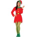 Dguisement miss lutin rouge de nol femme