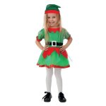 Dguisement lutin enfant fille - ptit clown - robe bonnet - christmas elf dress - dguisement nol - ...