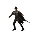 Dguisement luxe the batman adulte - m / l - costume noir avec cape et masque
