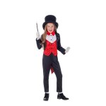 Dguisement de magicien classique pour fille - disfrazzes - rouge - multicolore - enfant