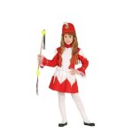 Dguisement majorette rouge et blanc - disfrazzes - fille - veste et jupe