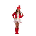 Dguisement majorette rouge - disfrazzes - pour fille - polyester - robe couvre - bottes et casquette ...