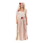 Dguisement marie fantme robe lambeaux femme m beige ivoire crme cru naturel taupe