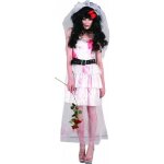 Dguisement marie zombie femme halloween - 202806 - robe voile ceinture tour de cou - multicolore