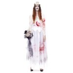 Dguisement marie zombie - partilandia 2010 s. l. - taille l - noir - doublure textile - peau