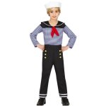 D�guisement marin ann�es 20 gar�on - fiestas guirca s. l. - noir - carnaval