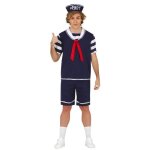 D�guisement de marin pour homme - fiestas guirca - 80s matroos - bleu - polyester - taille 48 / 50