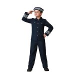 Dguisement marin marchand - atosa - garon 7 - 9 ans - bleu fonc - chapeau chemise pantalon