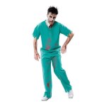 Dguisement de mdecin zombie pour homme - disfrazzes - halloween - vert - adulte