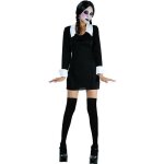 Dguisement mercredi vendredi famille addams fille 10 / 12 ans noir
