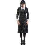 Dguisement mercredi robe colire  motifs fille 13 / 14 ans noir