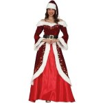 Dguisement mre nol luxe velours femme l rouge bordeaux