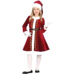 Déguisement mère noël luxe velours fille 5 / 6 ans - rouge - velours Déguisement mère noël luxe velours fille 5 / 6 ans - rouge - velours