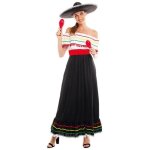 Dguisement mexicaine valentina femme - partilandia 2010 s. l. - noir - adulte - carnaval