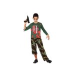 Dguisement militaire ensanglant ac - dco pour fille de 3  4 ans en polyester