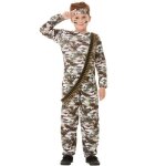Dguisement militaire fille et garon militaire soldat professions camouflage - vert