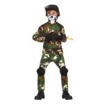 D�guisement de militaire - jour de fete - taille 5 / 6 ans - multicolor - polyester - gar�on