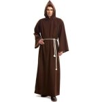 Dguisement moine pour homme - multicolore - tunique  capuche et ceinture compris