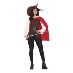 Déguisement mousquetaire femme - guirca - m - multicolor - rouge - inclus: chapeau veste cape pantalon ... Déguisement mousquetaire femme - guirca - m - multicolor - rouge - inclus: chapeau veste cape pantalon ...