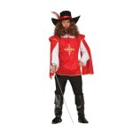 D�guisement de mousquetaire rouge pour homme