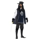 D�guisement mousquetaire - smiffys - blanc & bleu - adulte - homme