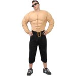 D�guisement muscle culturisme gonflette homme m beige ivoire cr�me �cru naturel taupe