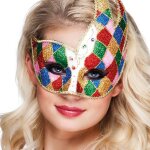 Loup v�nitien losange adulte multicolore