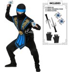 Dguisement ninja bleu enfant luxe - plusieurs tailles - marque widmann