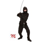 Dguisement ninja enfant widmann - modle full black 5 / 7 ans - costume complet avec cagoule ceinture ...