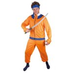 D�guisement ninja manga orange homme - ptit clown - naruto - 3 pi�ces - 100% polyester