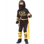 Dguisement ninja noir et jaune garon jadeo multicolore - jadeo - 10 / 12 ans
