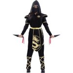 D�guisement ninja noir et or pour femme